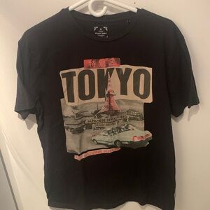 Super Cool Tokyo Japan Tshirt By Point Zero 100% cotton SZ Large Slim Fit🔥